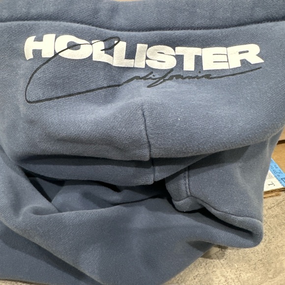 Hollister Blue Hoodie with Pink and Blue Graphic XL - Picture 5 of 5
